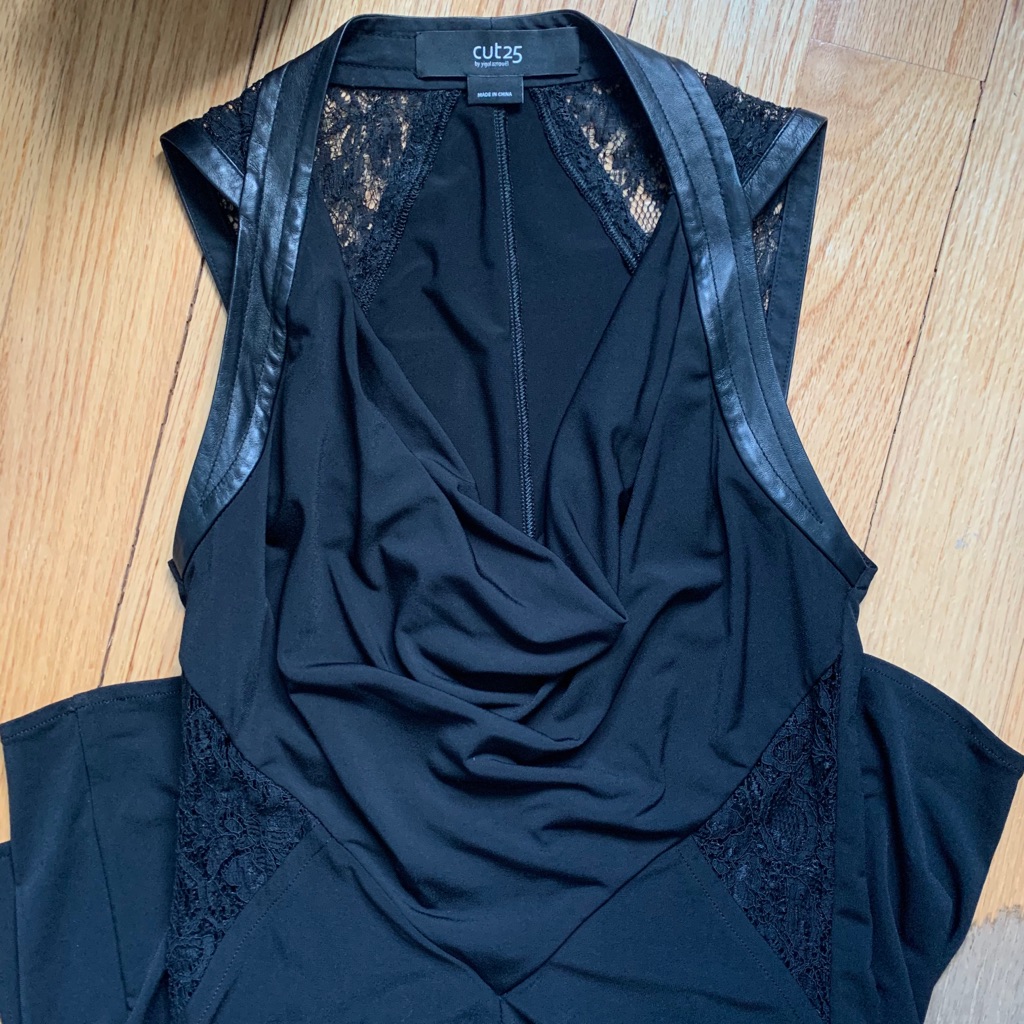 Cut 25 Yigal Azrouel Leather Evening Gown